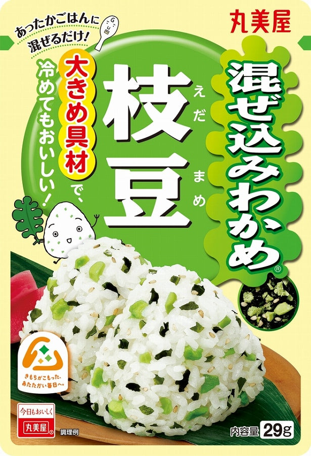 Marumiya Mazekomi Wakame Edamame Rice Mix 29g