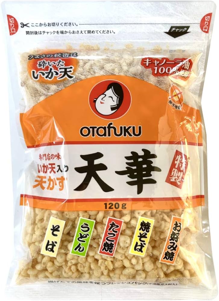 Otafuku Ika-Ten Tenkasu (Tempura Bits with Squid) 50g