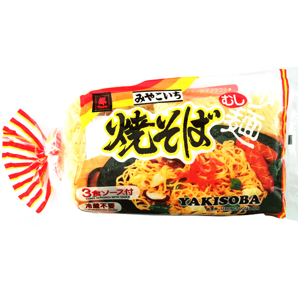 "Miyakoichi" Mushi Yakisoba 3 serving with Sauce 570g