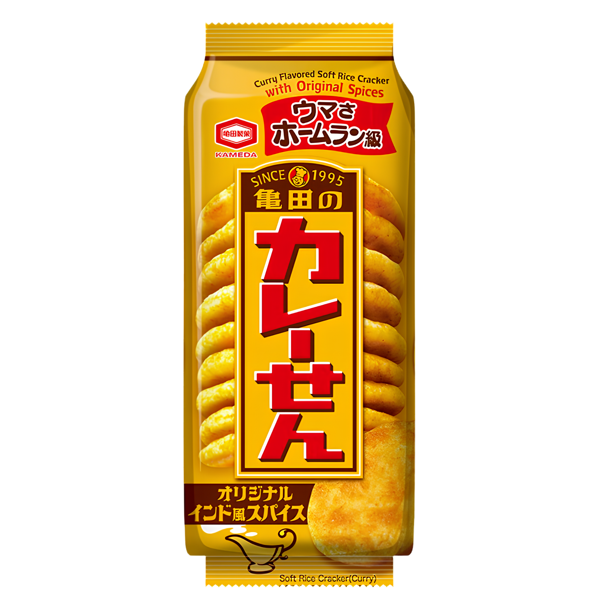 Kameda Curry Sen Rice Crackers 15 Pieces