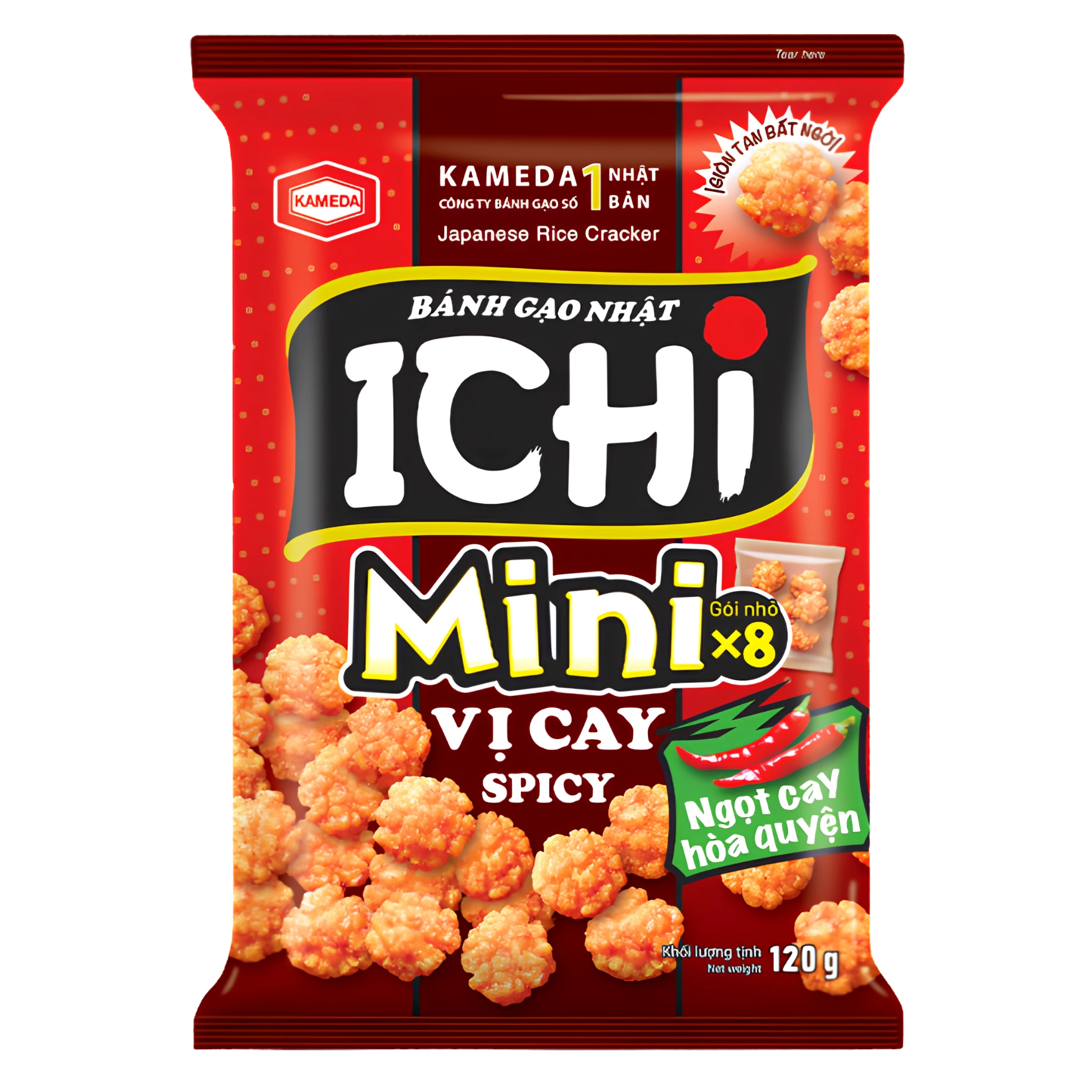 Kameda ICHI Mini Spicy Rice Crackers 120g