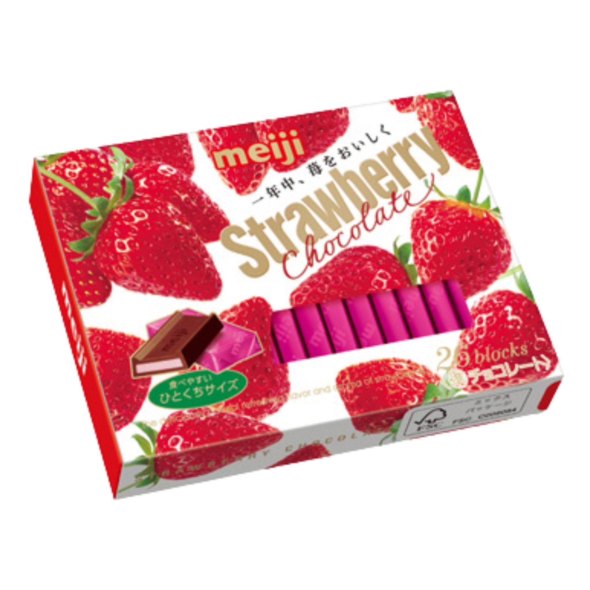 Meiji Strawberry Chocolate Box 26pcs 120g