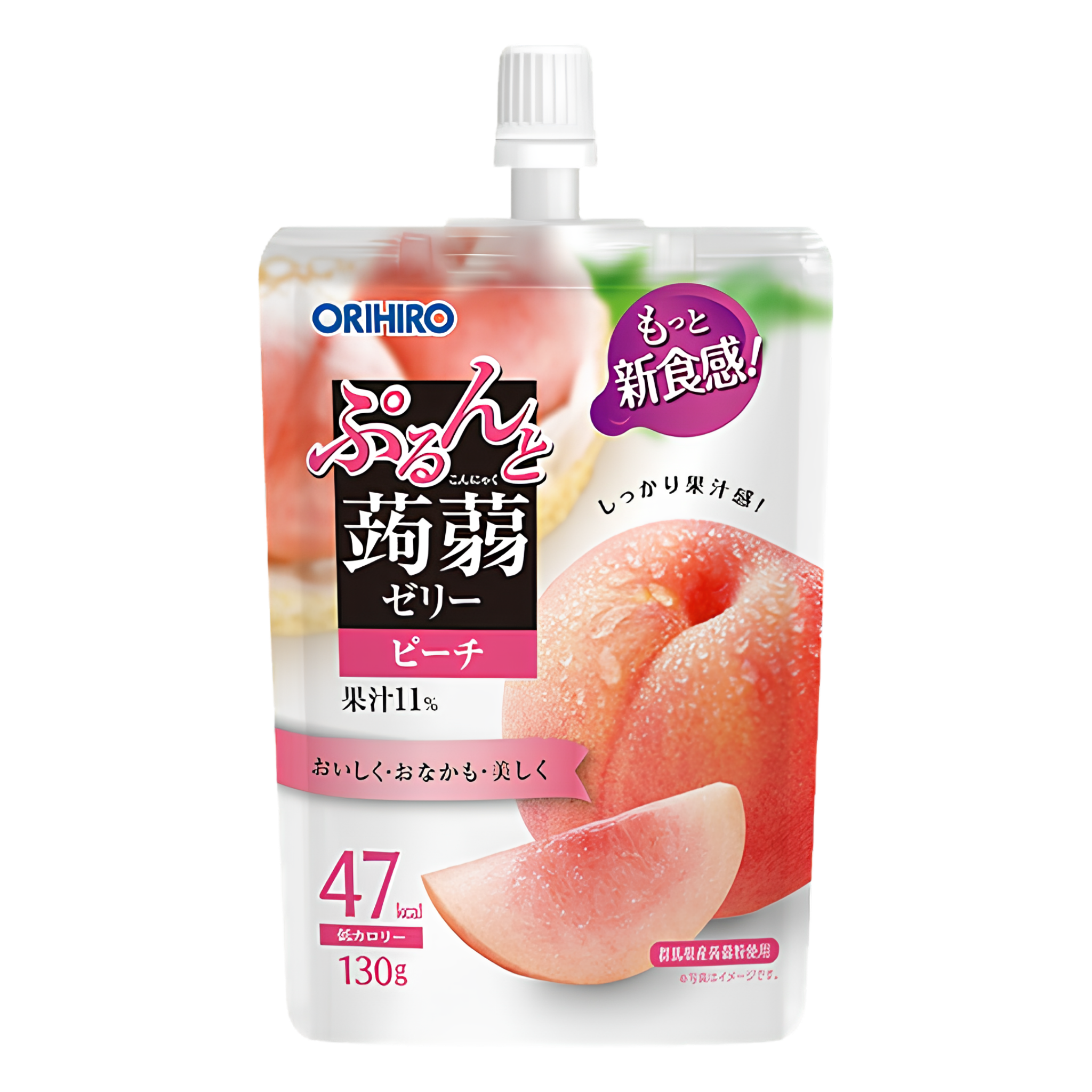 Orihiro Purunto Konnyaku Jelly Peach 130g