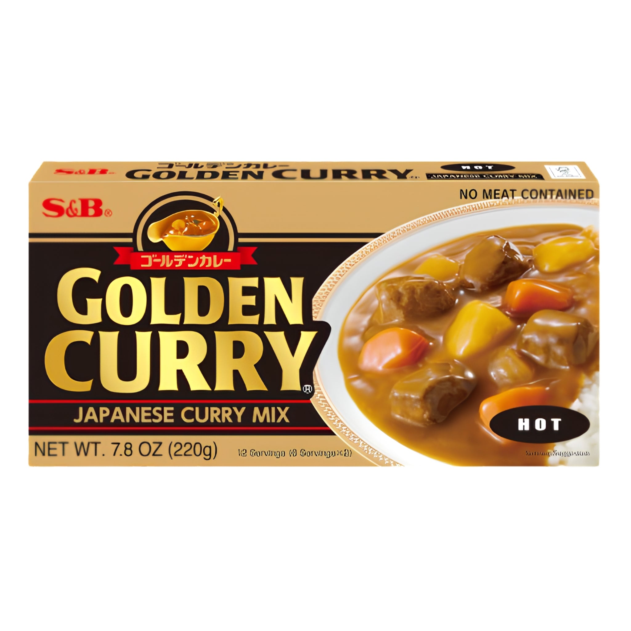 S&B Golden Curry Hot Curry Roux 220g