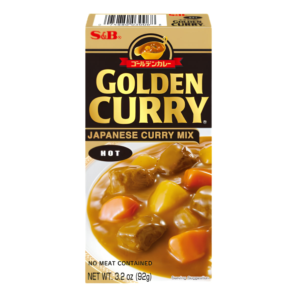S&B Golden Curry Hot Curry Roux 92g