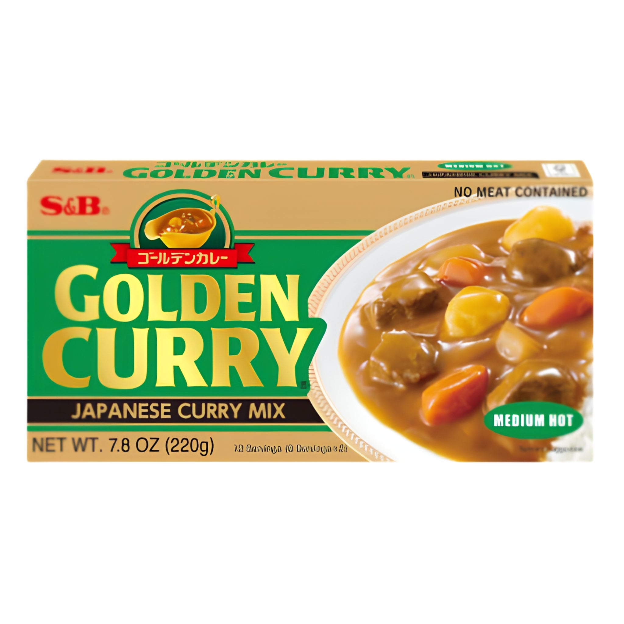 S&B Golden Curry Medium Hot Curry Roux 220g