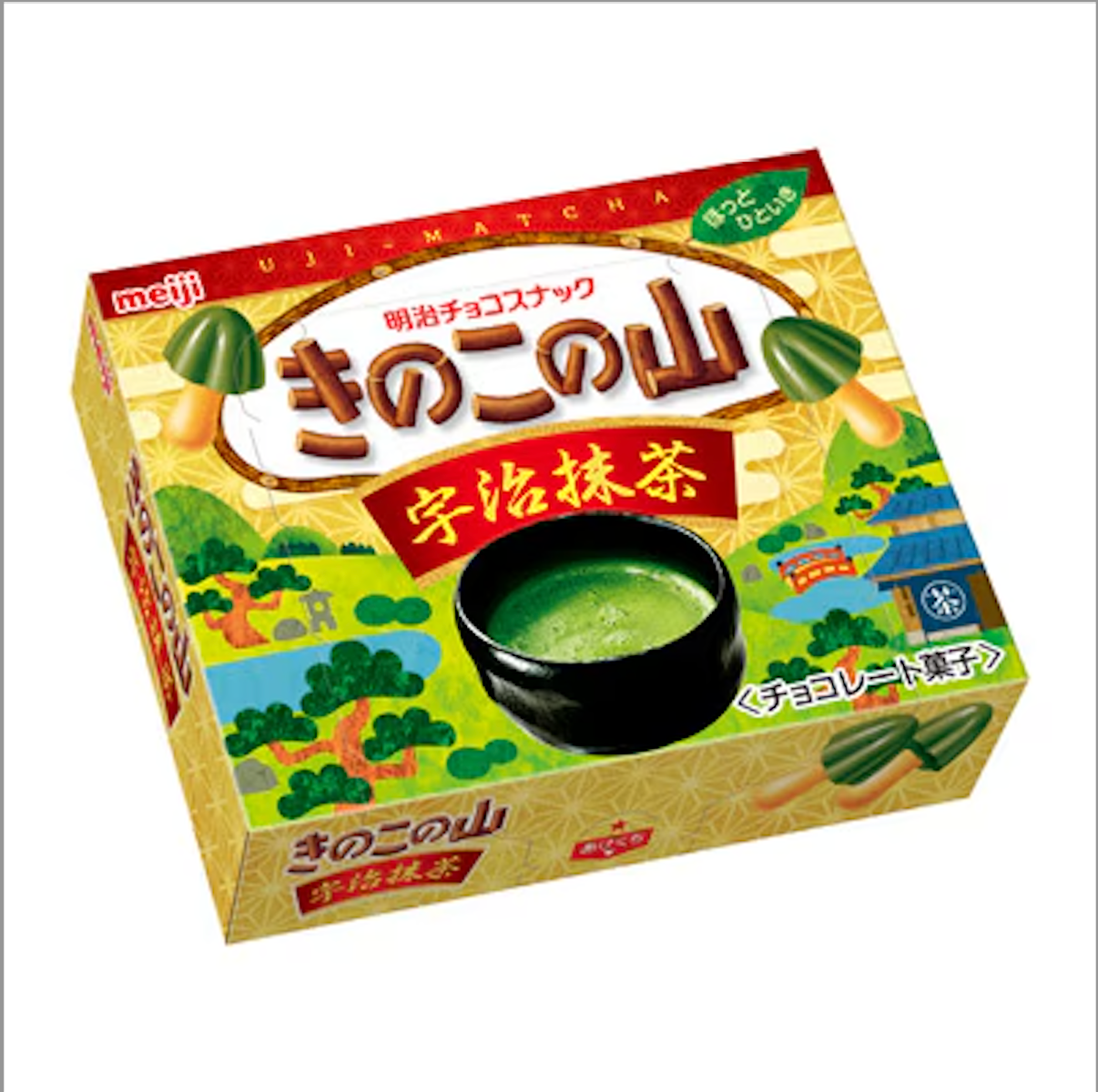 "Meiji" Kinoko No Yama Matcha 64g