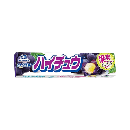 Product: Morinaga Hi-Chew Grape 55.2g Description: A chewy fruit candy with a grape flavour filling. Japan's favourite fruit candy! Country of Origin: Japan