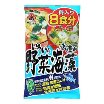 Shinsyu-Ichi Instant Miso Soup Vegetable & Seaweed 8 Pack