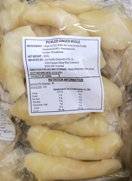 Buy Jun Pacific Whole Pickled Ginger 800g | Jun Direct