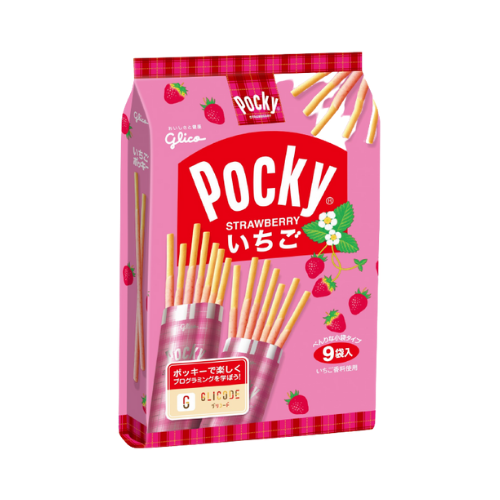 Glico Pocky Ichigo (Strawberry) 8pcs  93.6g