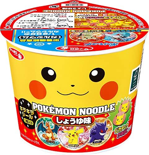 "Sanyo" Pokemon Mini Noodle Soy Sauce Flavour 38g