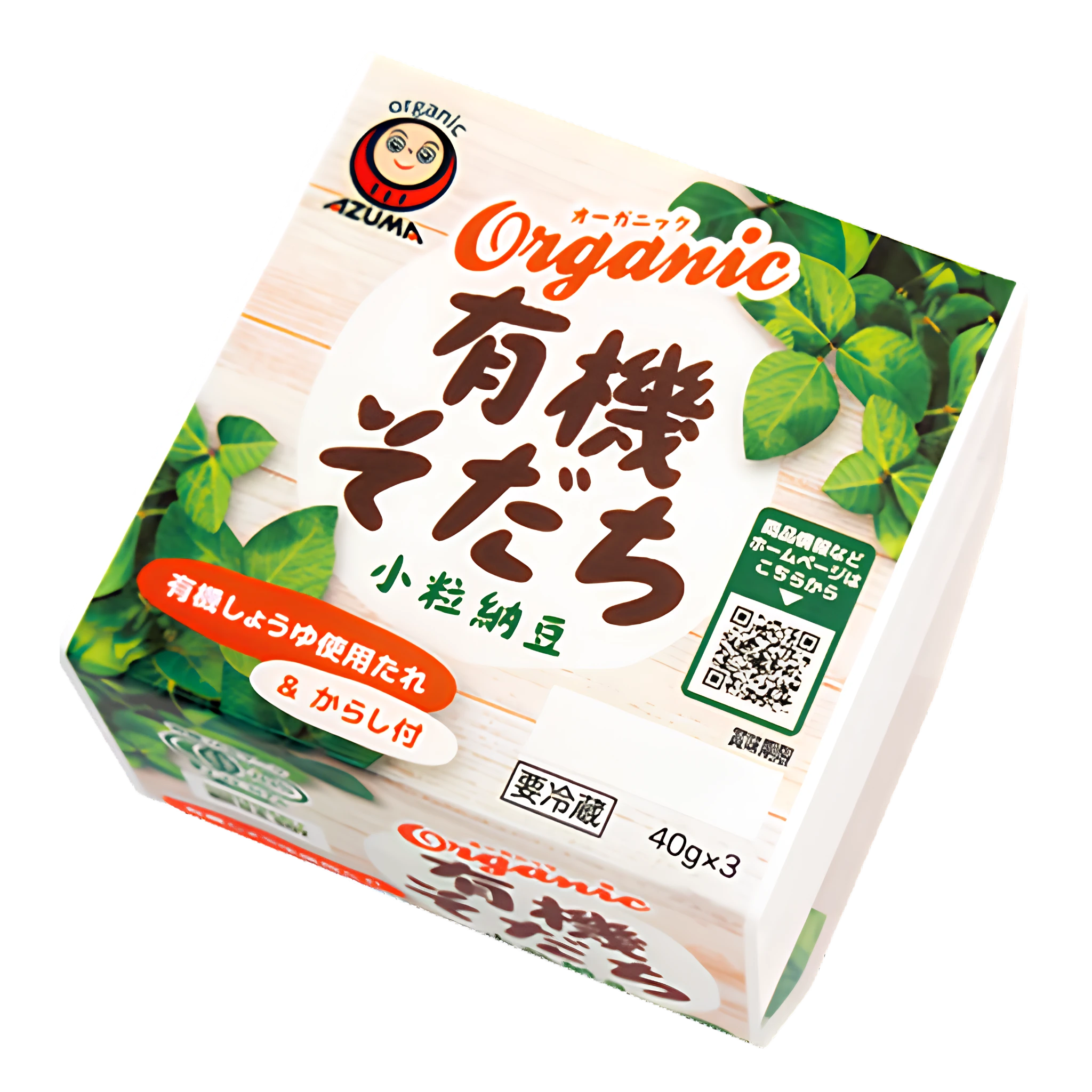 Azuma Yuki Sodachi Organic Natto 3-Pack 120g