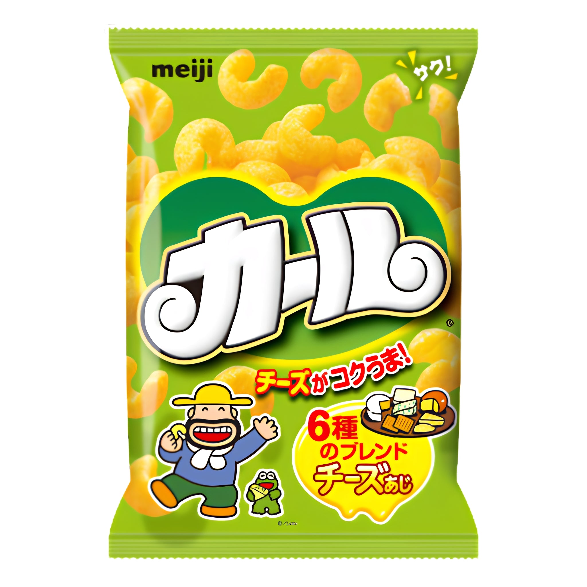 Meiji Curl Cheese Aji Corn Puffs 64g