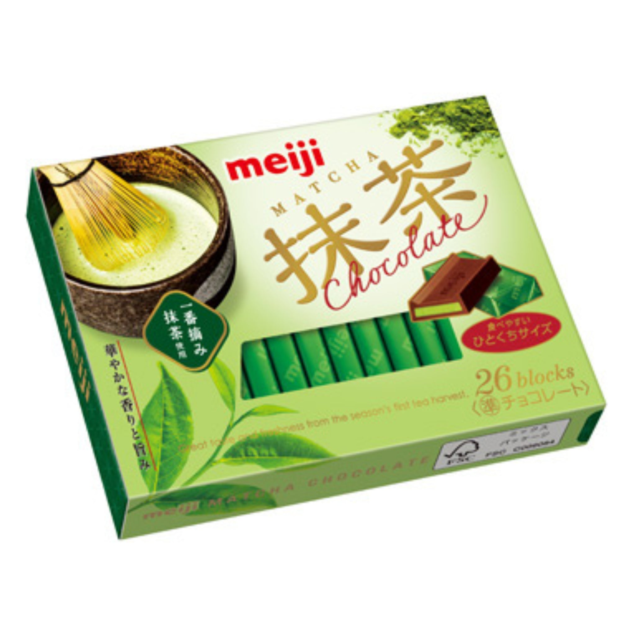 Meiji Matcha Chocolate Box 26pcs 120g