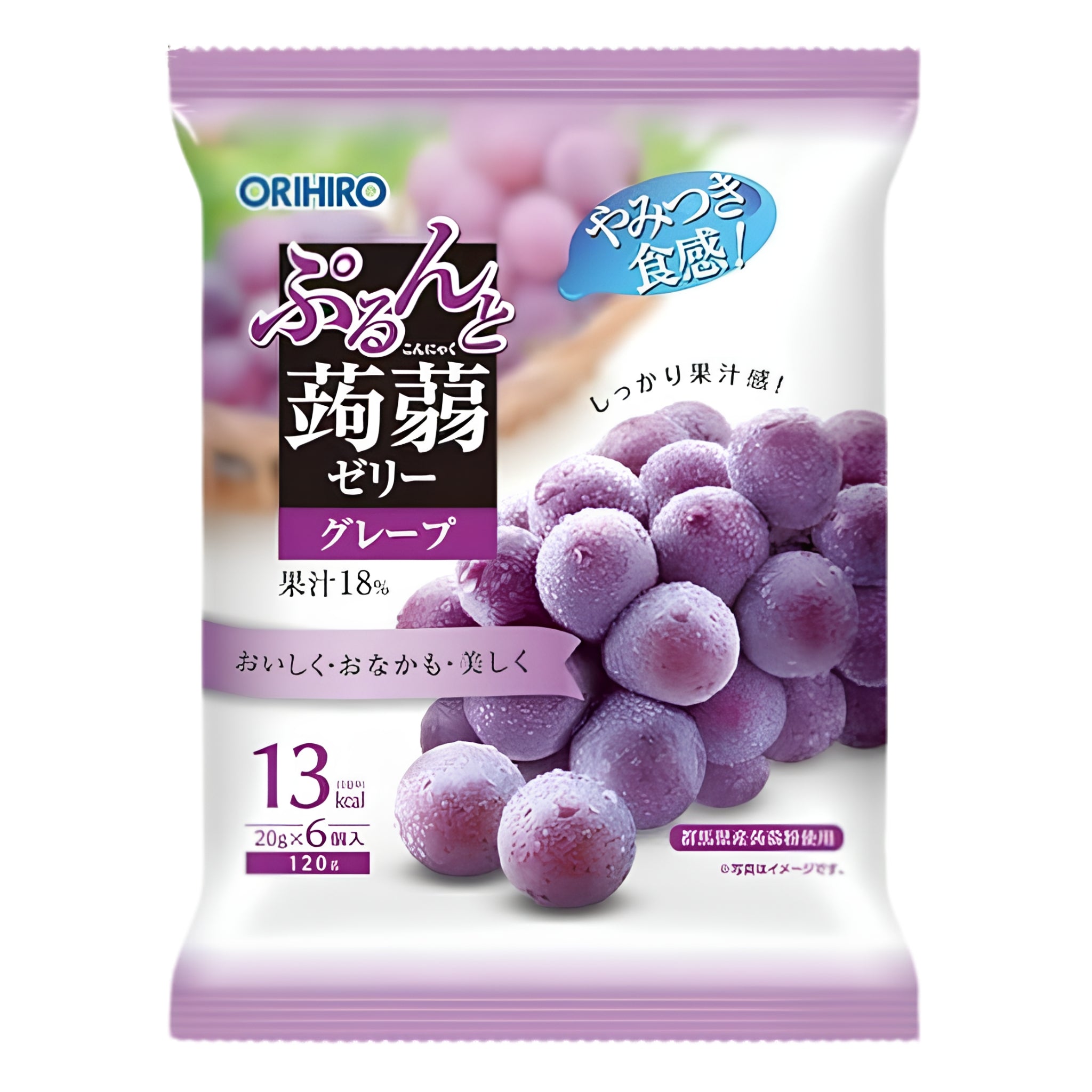 Orihiro Purunto Konnyaku Jelly Grape 120g