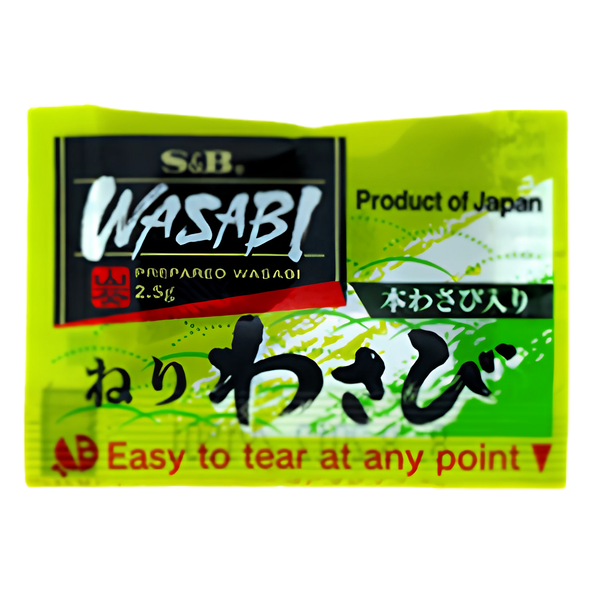 S&B Neri Wasabi Paste Sachets 500-Pack 1.25kg