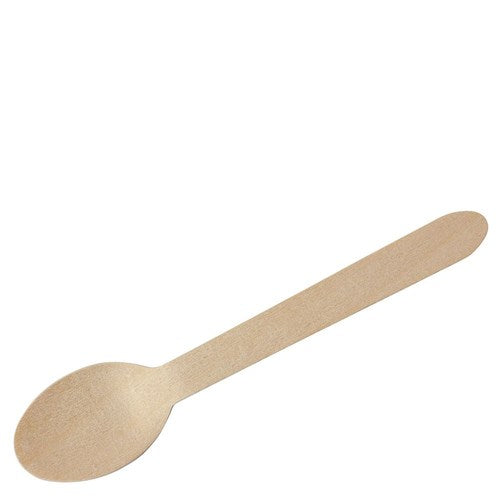 Cutlery Wooden Spoon 160mm (100pcs)