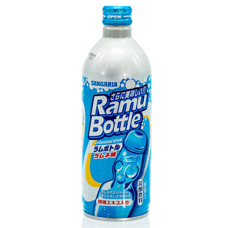 Sangaria Ramune soda Bottle 500ml x 24 bottles (14kg)