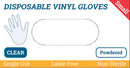 Jun Disposable Vinyl Gloves (Small, Powdered) 100pcs