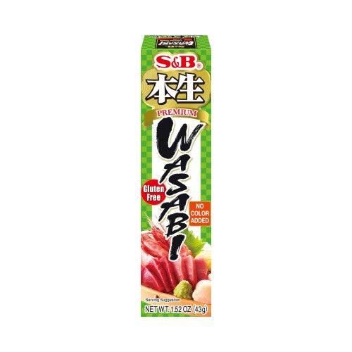 S&B Hon Wasabi (Premium Wasabi Paste in Tube) 43g