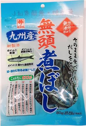 "Kakusa" Mutenka Muto Niboshi (Dried Sardine Headless-Additive Free) 80g