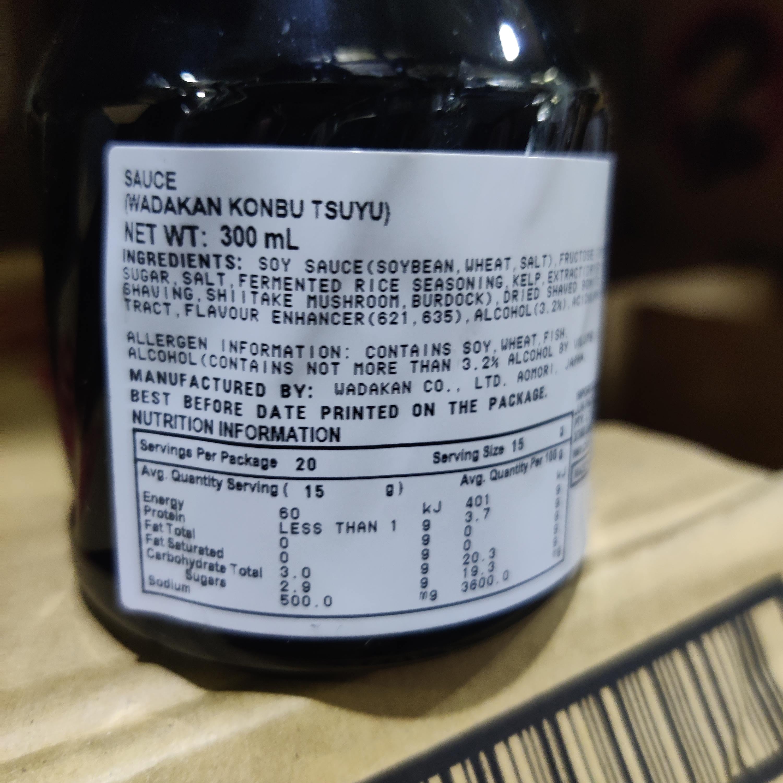 Wadakan Kombu Tsuyu (3× Concentrated Soup Base) 300ml
