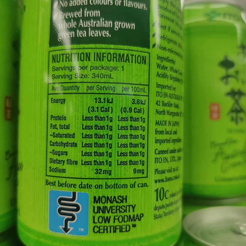 Ito En O-i Ocha Green Tea Can 340ml x24 (9kg)