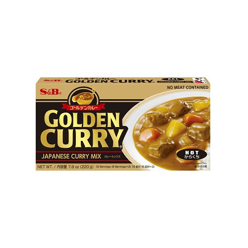 S&B Ex Golden Curry Hot 220g