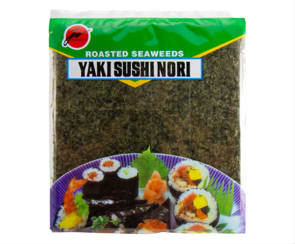 Jun Pacific Yaki Sushi Nori Midori 10 pcs - Roasted Sushi Seaweed 'Green' 25g