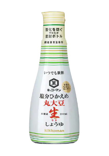 Kikkoman Reduced-Salt Nama Soy Sauce (Whole Soybean) 200ml