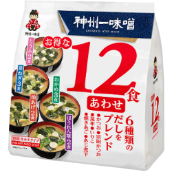 Shinshuichi 12 Pack Assorted Instant Miso Soup 193.1g