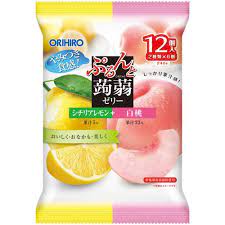 “Orihiro” Konjac Jelly Sicily Lemon+White Peach 240 gm