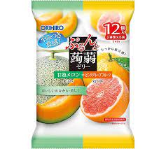 "Orihiro" Konjac Jelly Melon+Pink Grape Fruits 240gm