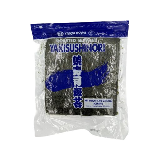 "Takaokaya" Roasted Seaweed 50pcs (Blue) 125g