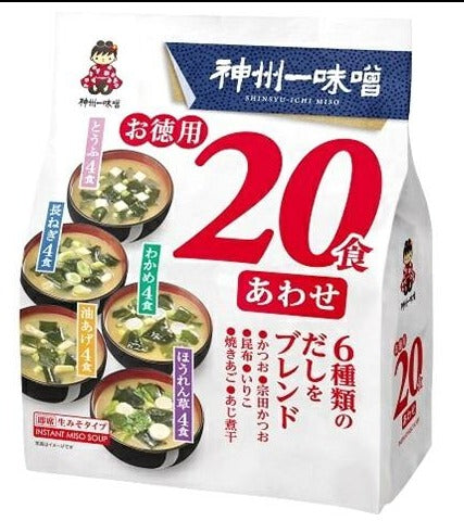 Shinshuichi Otokyuyou 20 shoku Awase Assorted Instant Miso Soup 321.4g [QD81450]